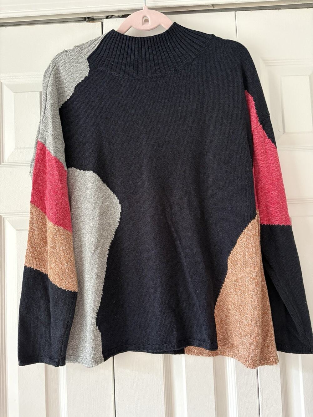 Nic+Zoe Glowing Embers Mock Neck Sweater - XL